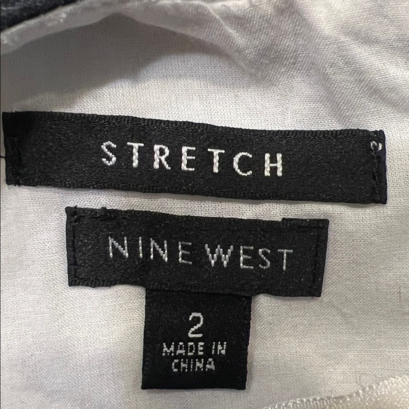 Nine West Black and White Abstract Mini Dress (R) - Picture 7 of 7